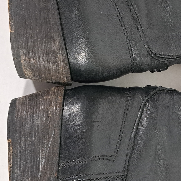 Frye 77207 Carson Tab Tall Western Boots Black SZ 6B - Picture 10 of 15